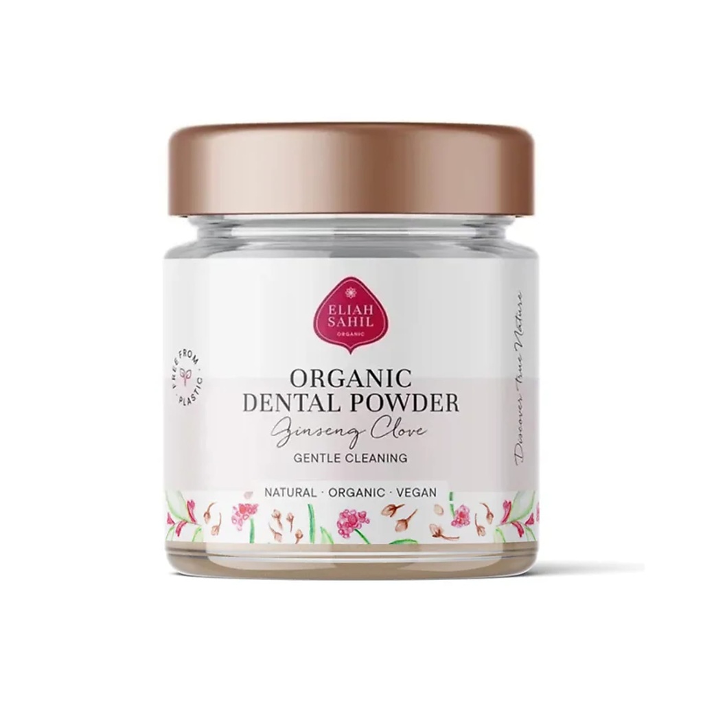 Poudre dentaire au Ginseng Clove bio Eliah Sahil -- 60 g
