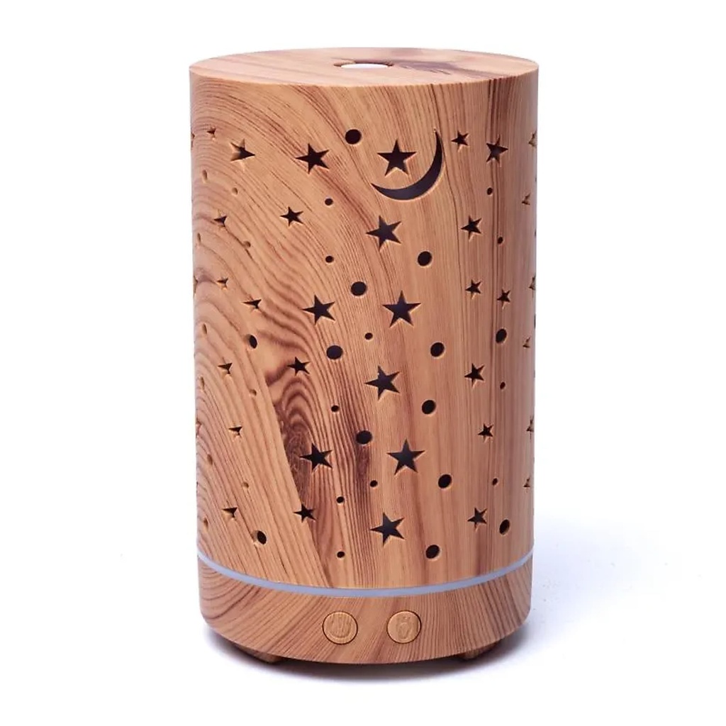 Diffuseur d'arômes Starlight imprimé bois -- 200ml