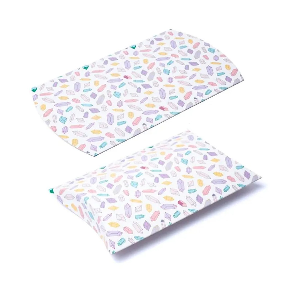 Boîtes à oreillers M Diamants multicolores -- 20x16.5cm