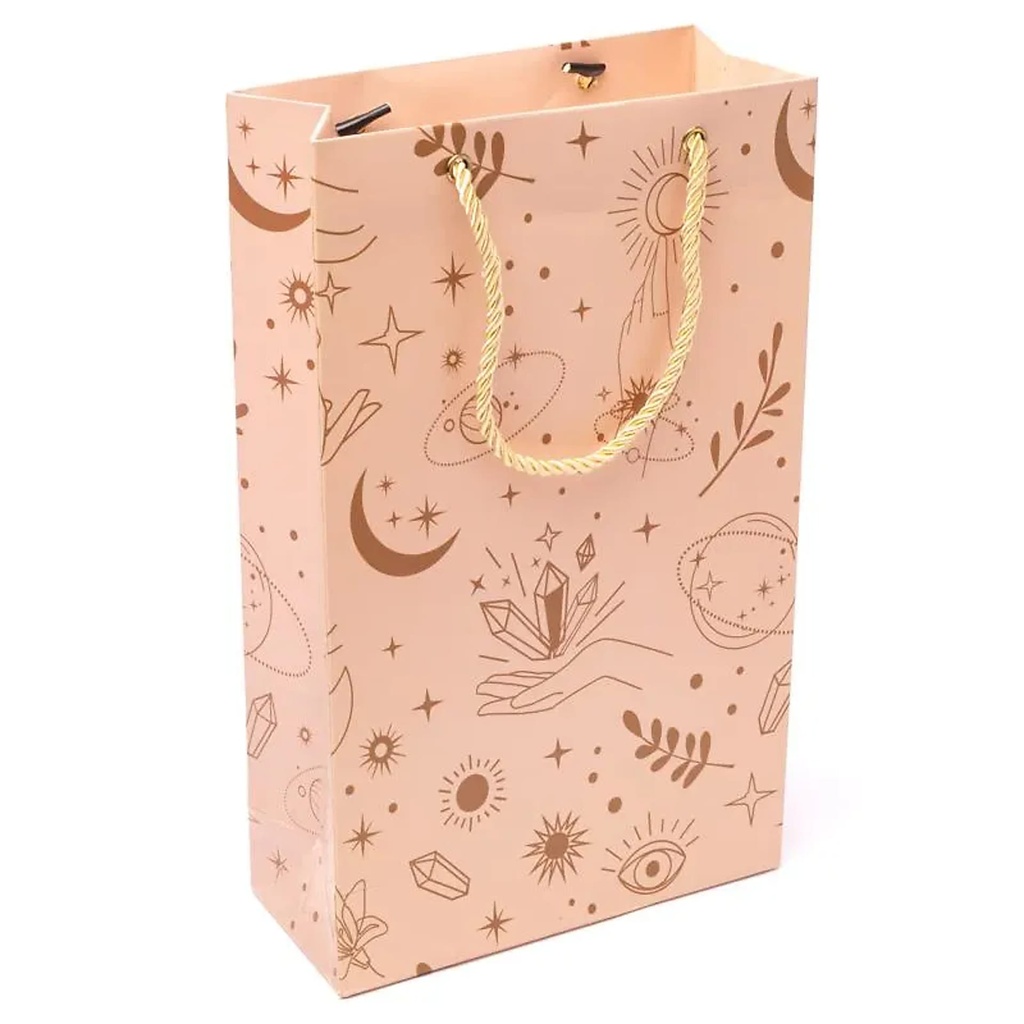 Pochette cadeau symboles mystiques -- 33x20x8,5cm	