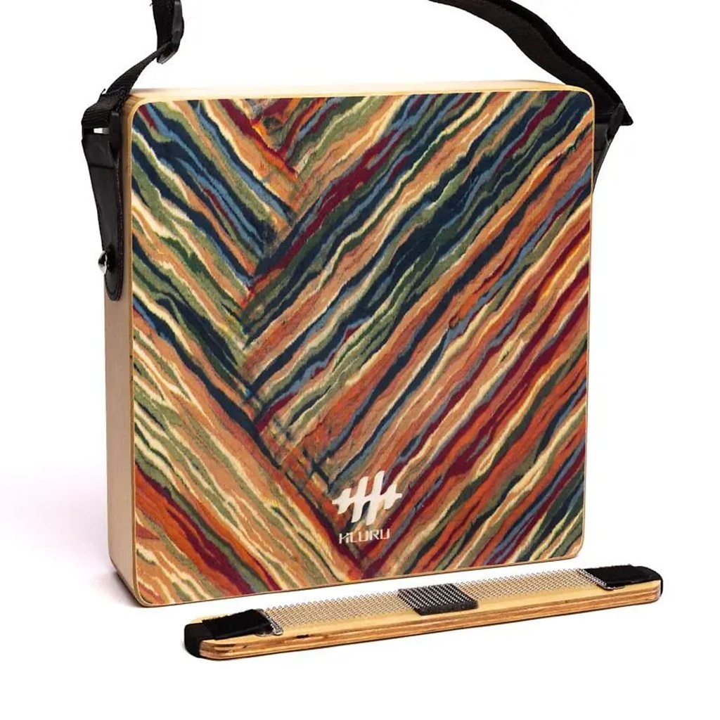 Hluru percussion instrument cajón de voyage -- 30.5x29.5x7.3 cm