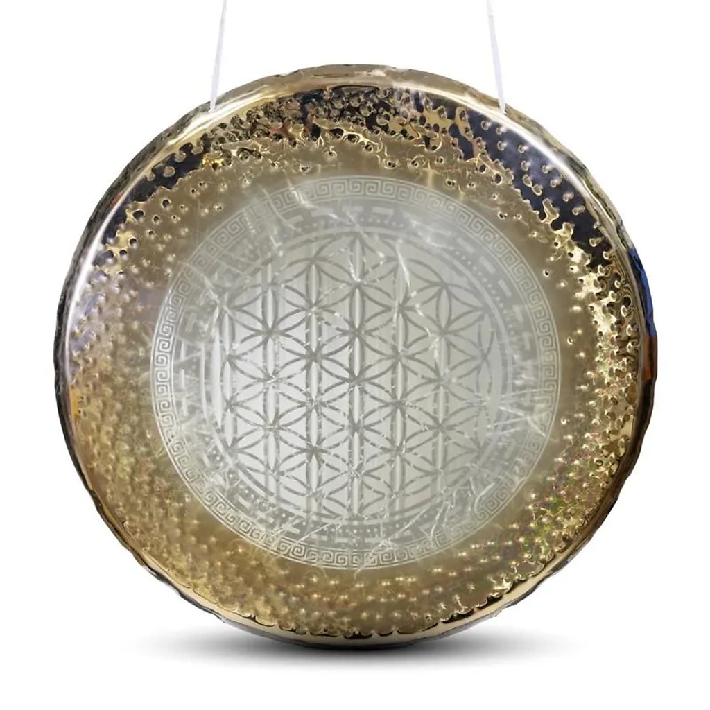 Gong miroir Fleur de Vie -- 50cm; ±2480g