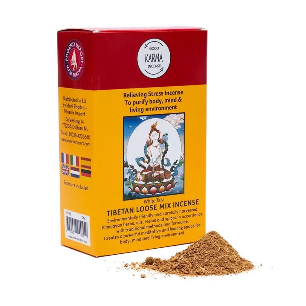 Poudre d'encens tibétain Soulager le stress, l'anxiété et la dépression -- ±130-140g