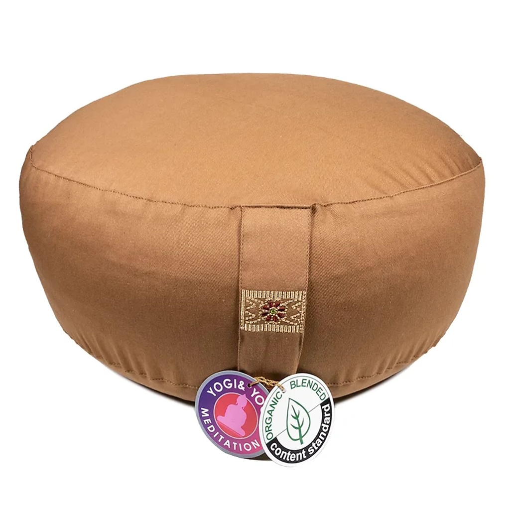 Coussin de méditation Marron coton BIO (OCS) | 33x17cm; ±2300g