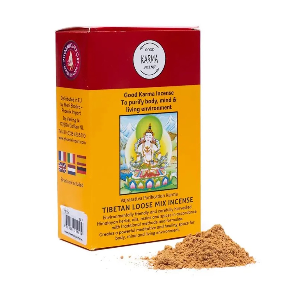 Poudre d'encens tibétain Good Karma -- ±130-140g