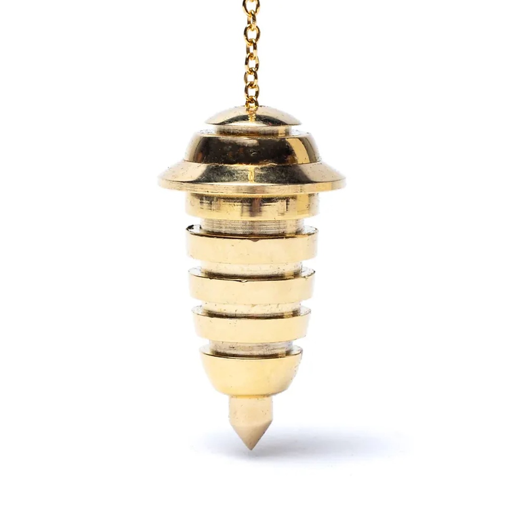Pendule chambré en laiton plaqué or -- 4,5cm