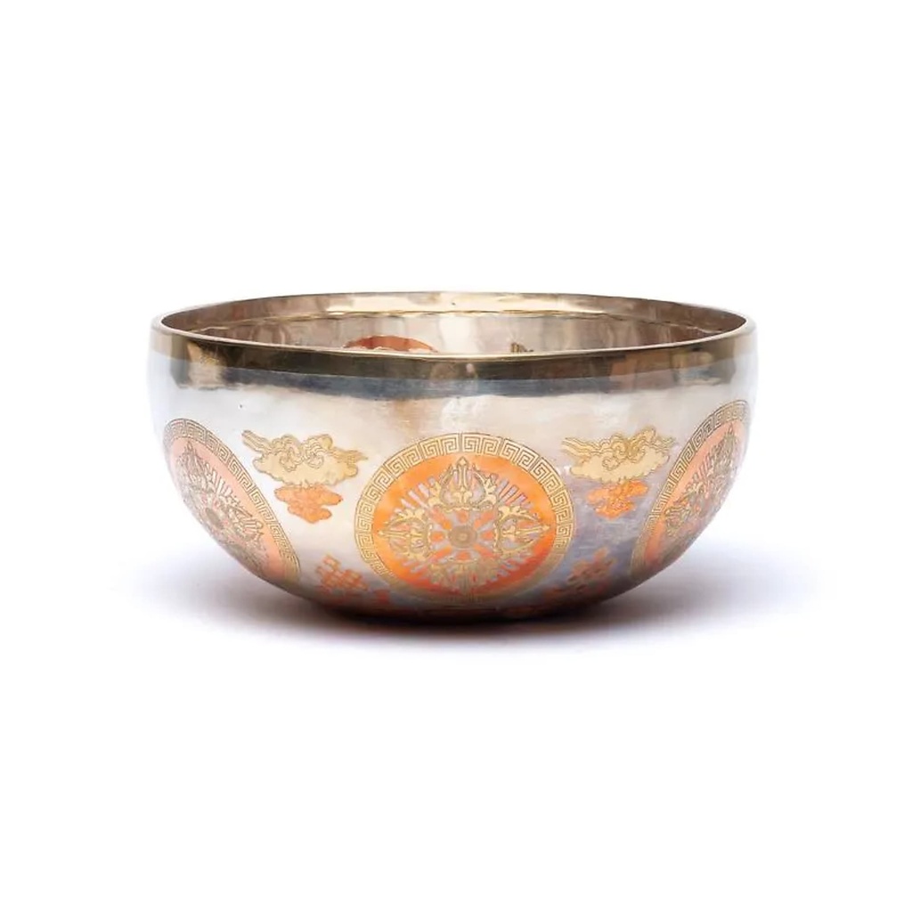 Bol chantant plaqué argent Tara Verte -- ±23cm; ±1350-1600g