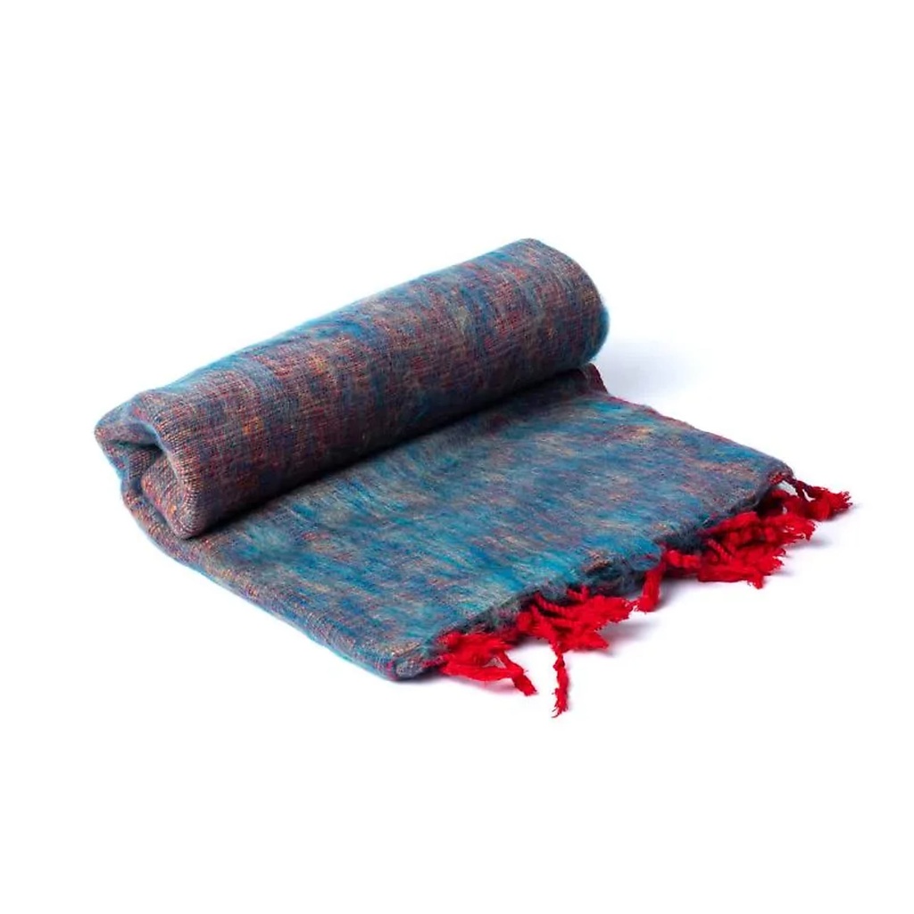 Châle de méditation multicolore -- 200x80cm