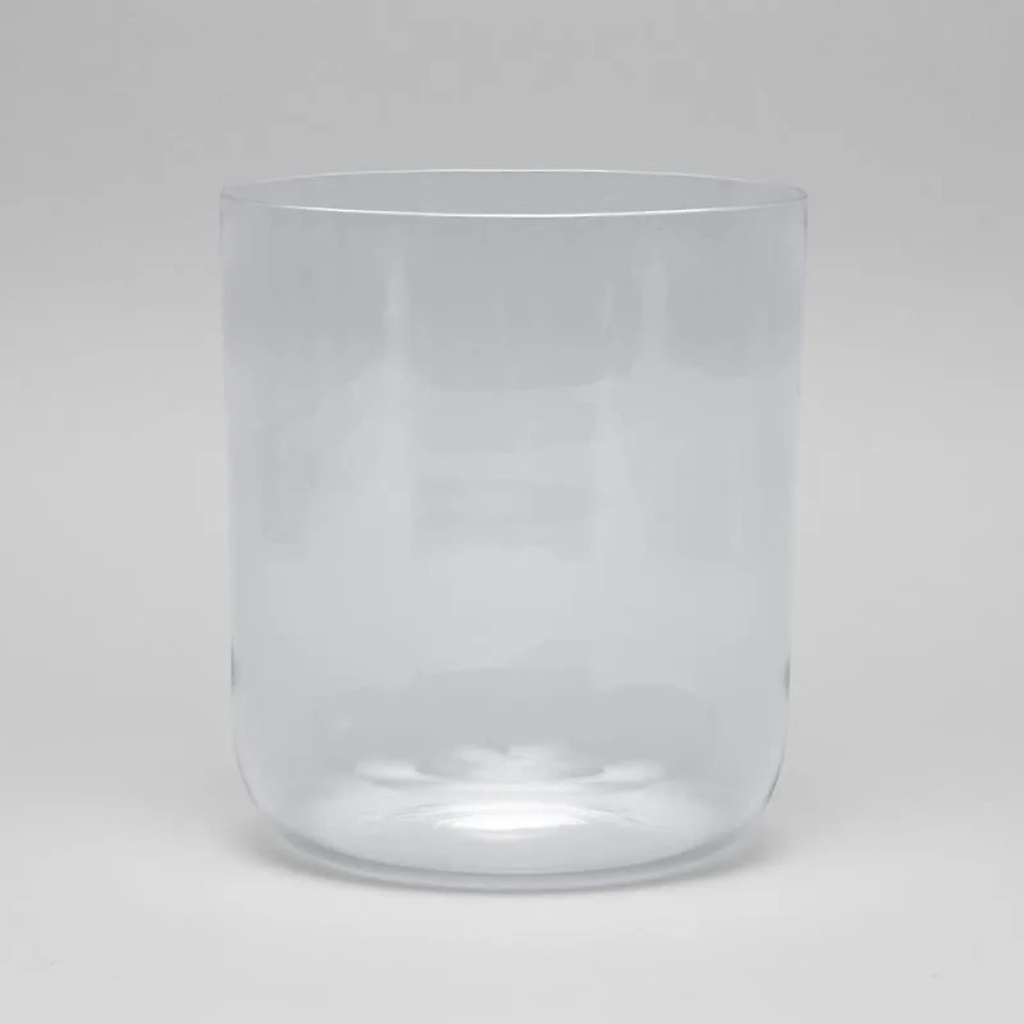 Bol chantant cristal clair note FA - 432 hz + sac -- 18cm