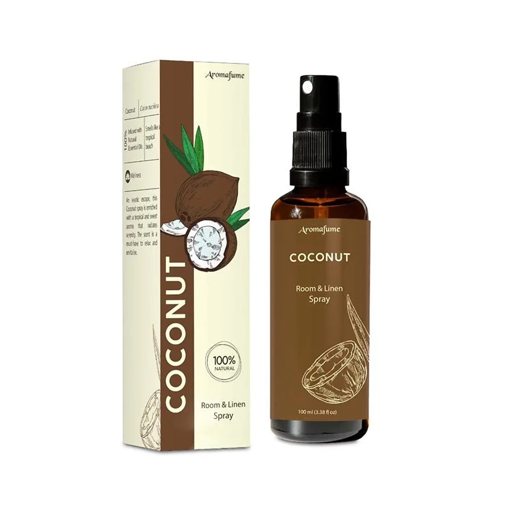 Aromafume spray d'ambiance et de blanchisserie Noix de coco -- 100 ml