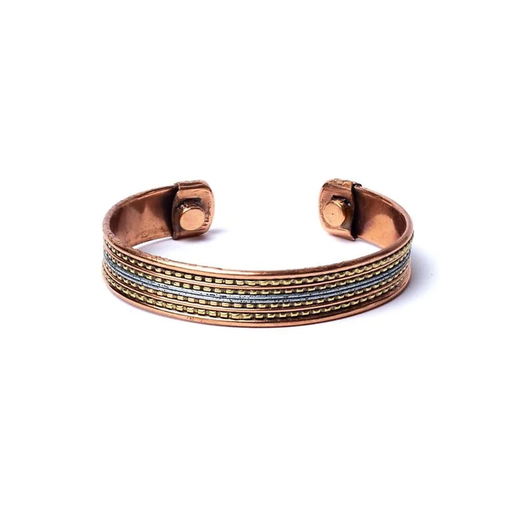Bracelet magnétique en cuivre -- ±6,5cm