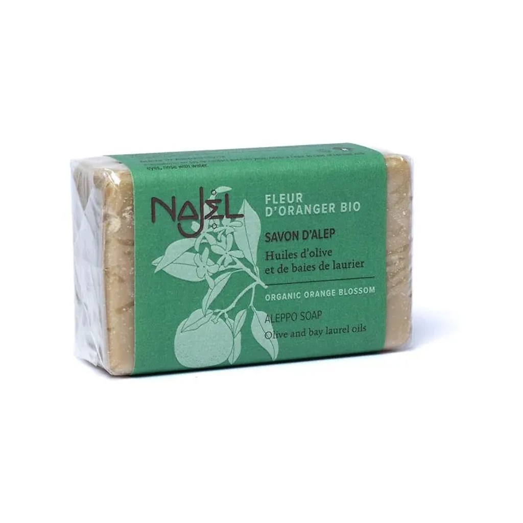 Najel Savon d'Alep fleur d'oranger bio -- 100g
