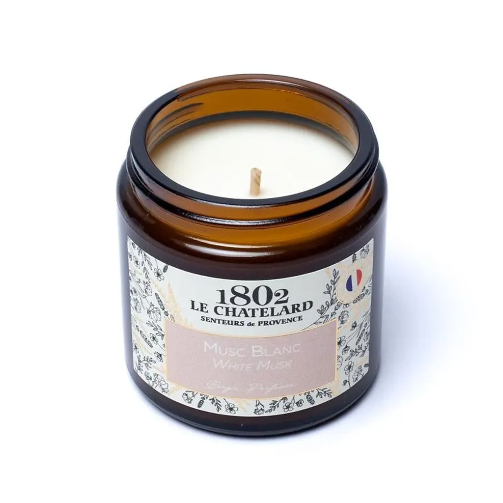 Bougie parfumée Musc Blanc -- 80g