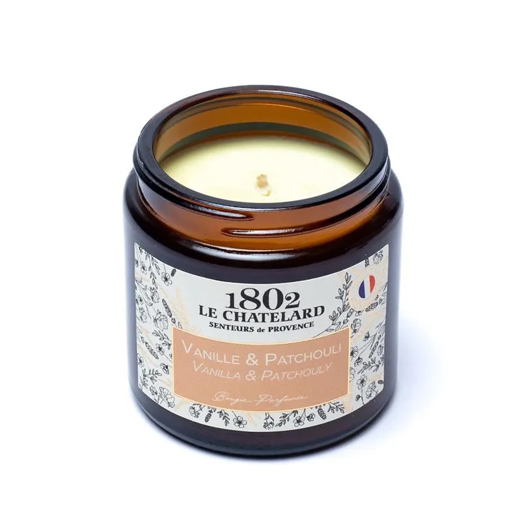 Bougie parfumée Vanille & Patchouli -- 80g