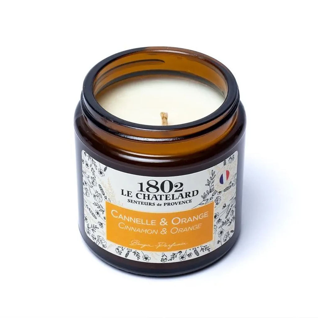 Bougie parfumée Cannelle & Orange -- 80g