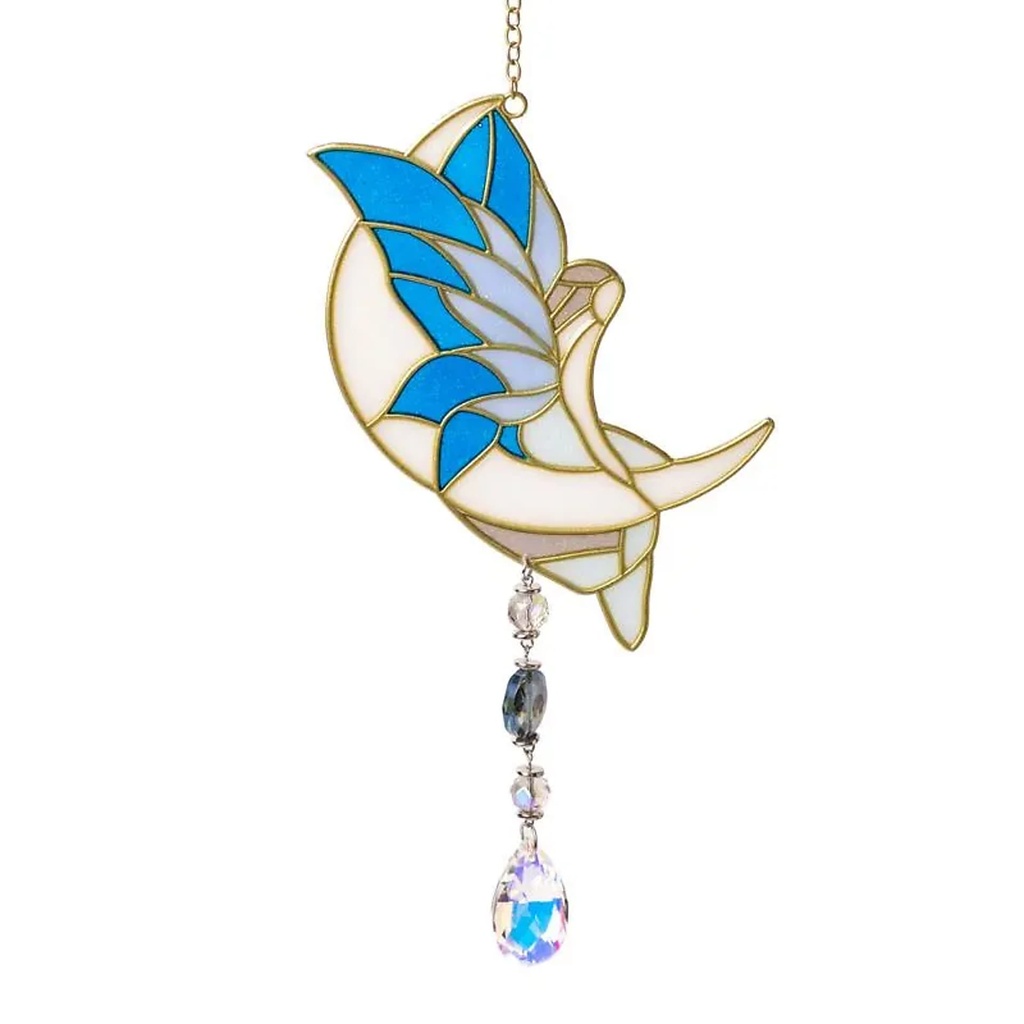 Suspension de fenêtre fée de lune bleue -- ±34cm	