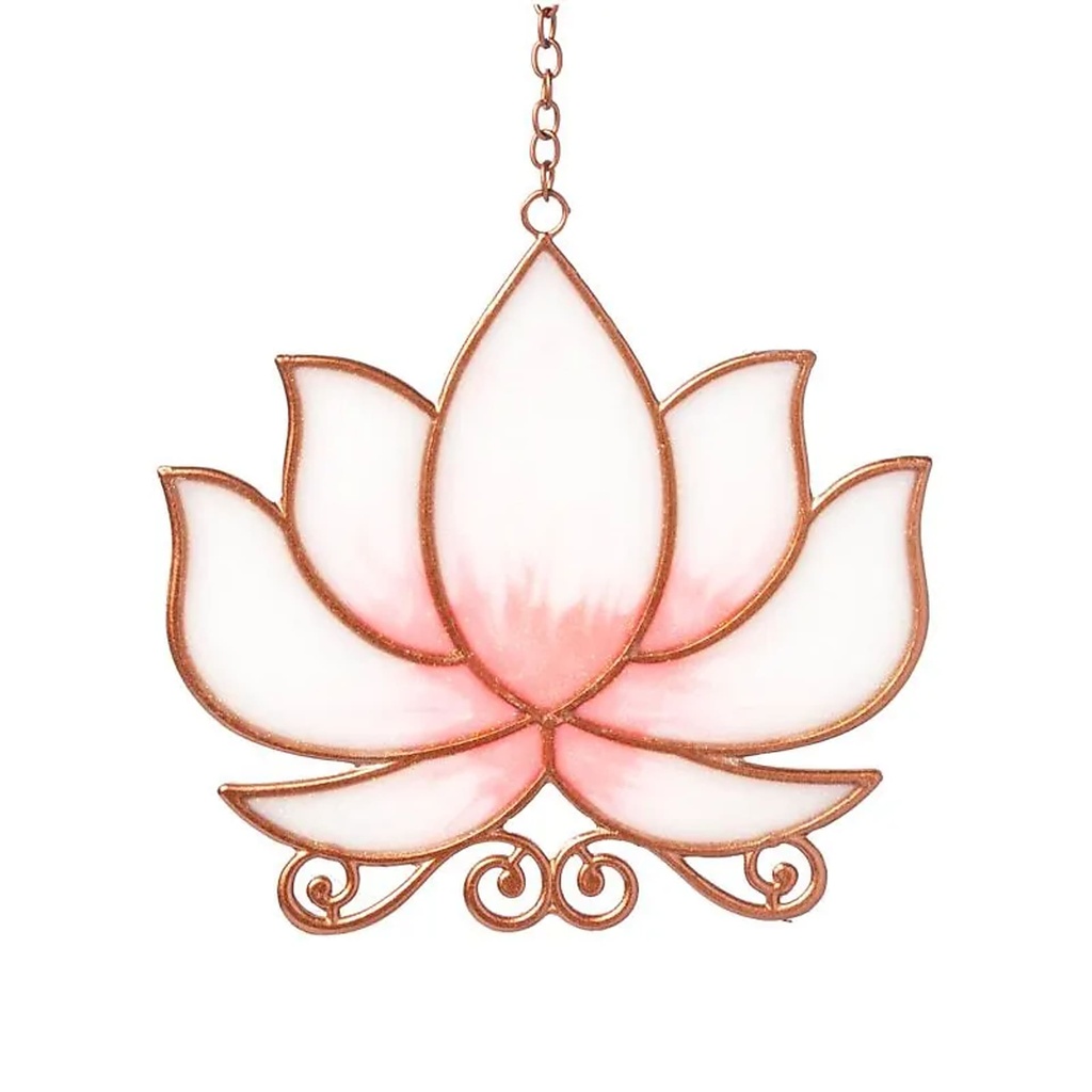 Suspension de fenêtre lotus rose -- ±25cm	