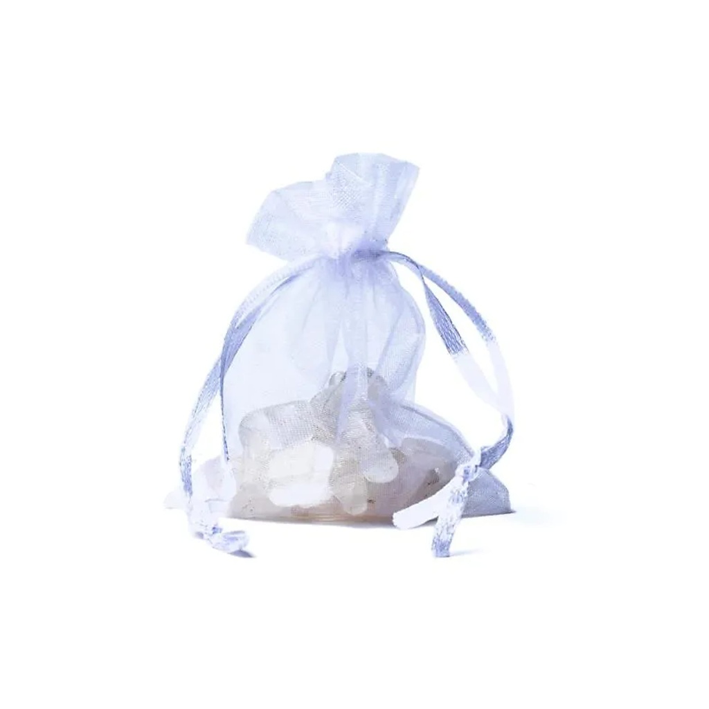 Sac cadeau en organza blanc XS -- 7x9cm