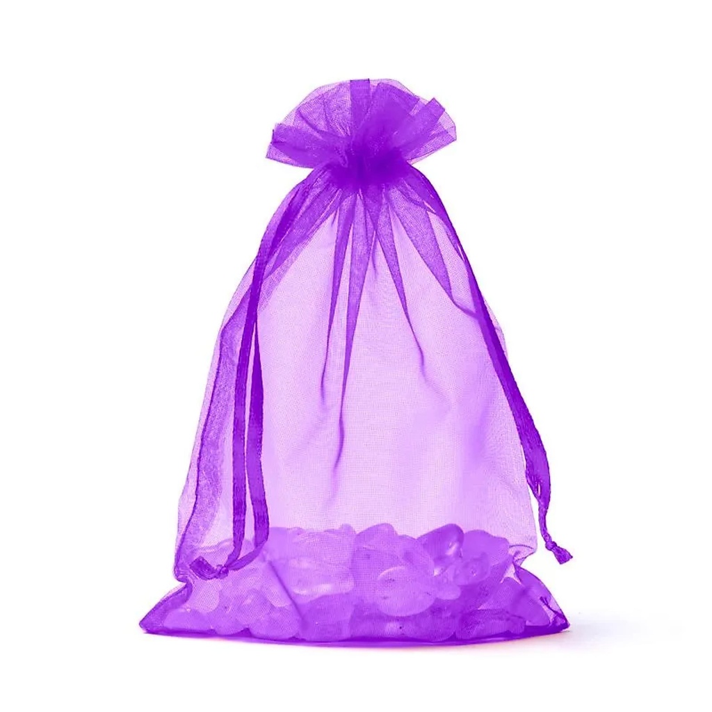 Sac cadeau en organza violet S -- 10x15cm