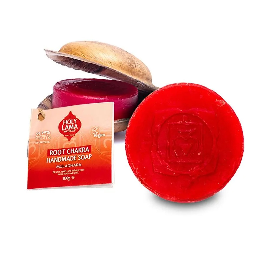 Savon Holy Lama en feuille de palmier Chakra racine -- 100g