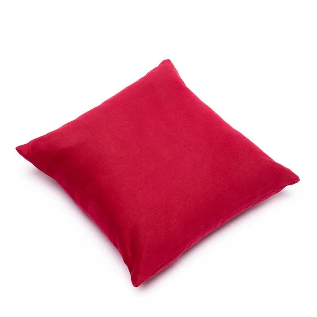 [8718969174435] Coussin Méditation pour genoux rouge | 28x28 cm
