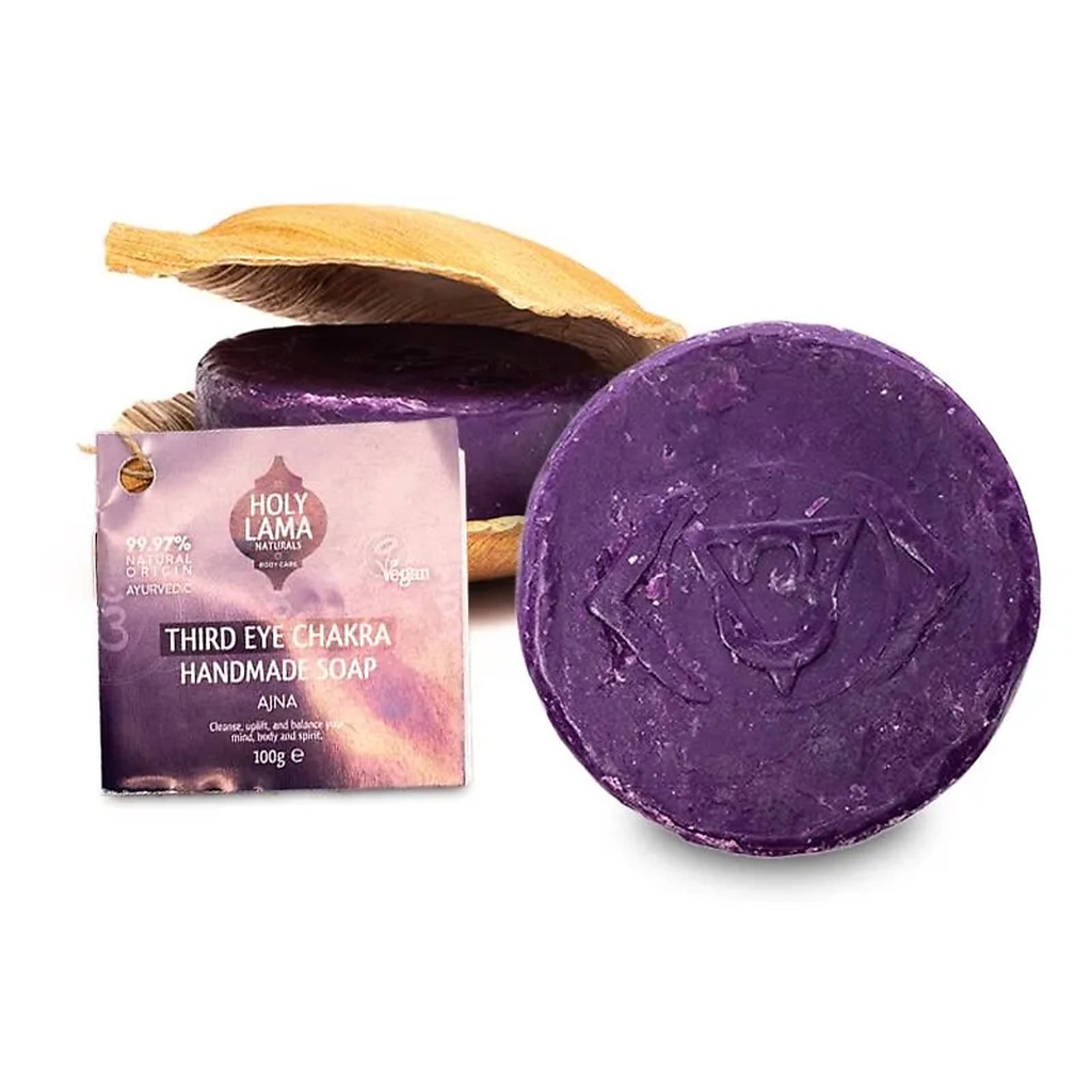 Savon Holy Lama en feuille de palmier Chakra du troisième oeil -- 100g