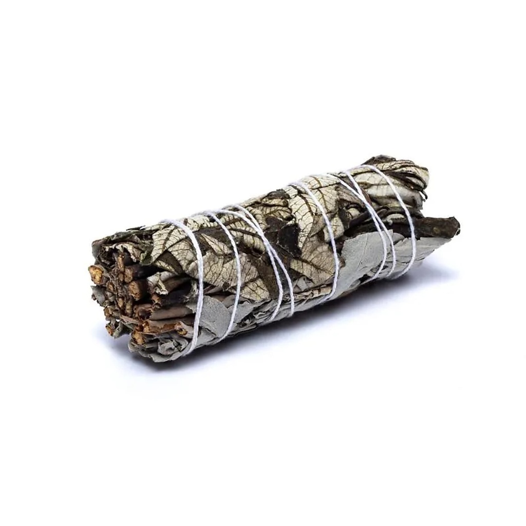 Sauge blanche smudge à la yerba santa S lot de 2 -- ±11x3,5 cm; ±30-40g