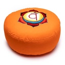 Coussin 2è Chakra Svadisthana brodé | 33x17 cm