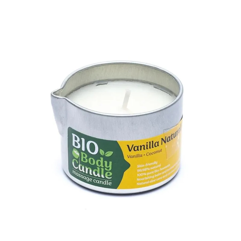 Bougie de massage bio vanille -- 50ml
