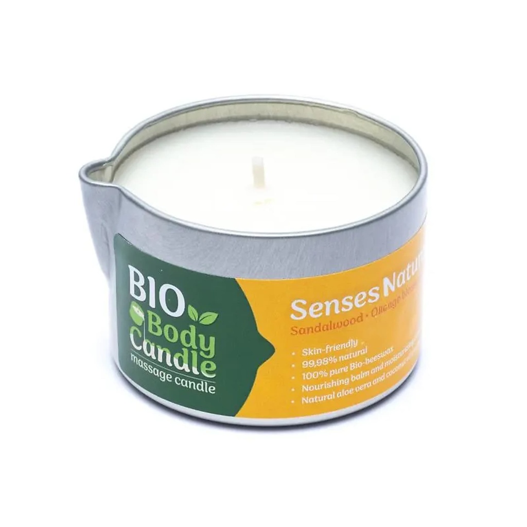 Bougie de massage bio santal & fleur d'oranger -- 100ml