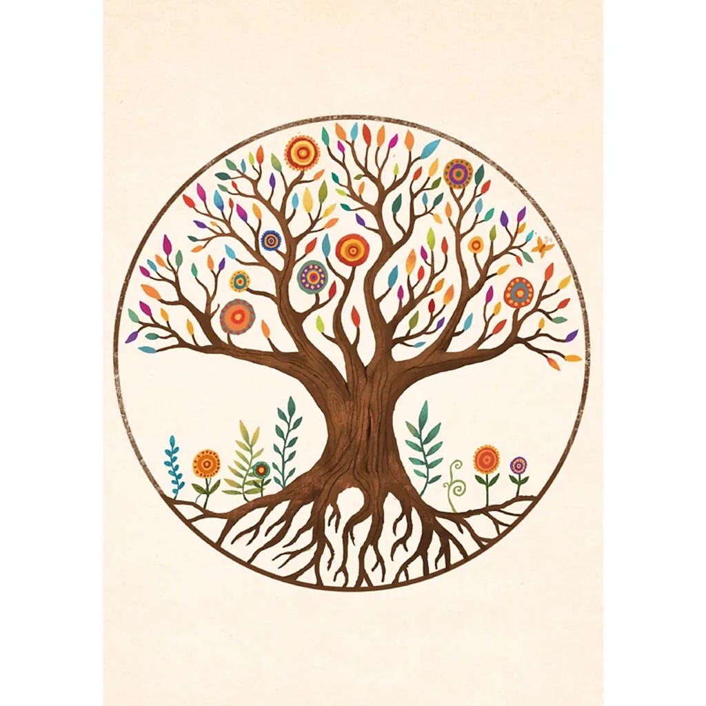 Cartes postales Arbre de Vie Mandala  -- 15x10,5 cm