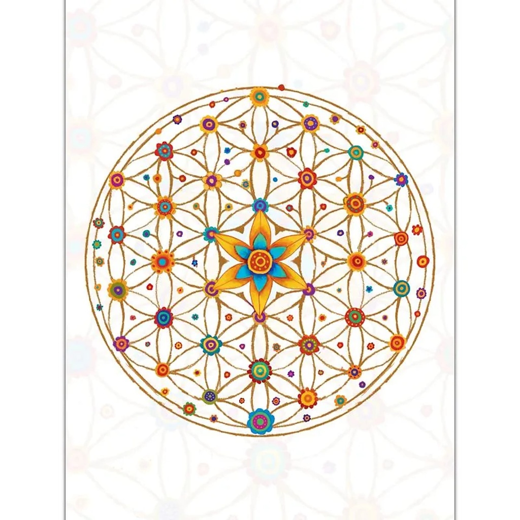 Bloc notes Fleur de Vie -- 12,5x9,5cm