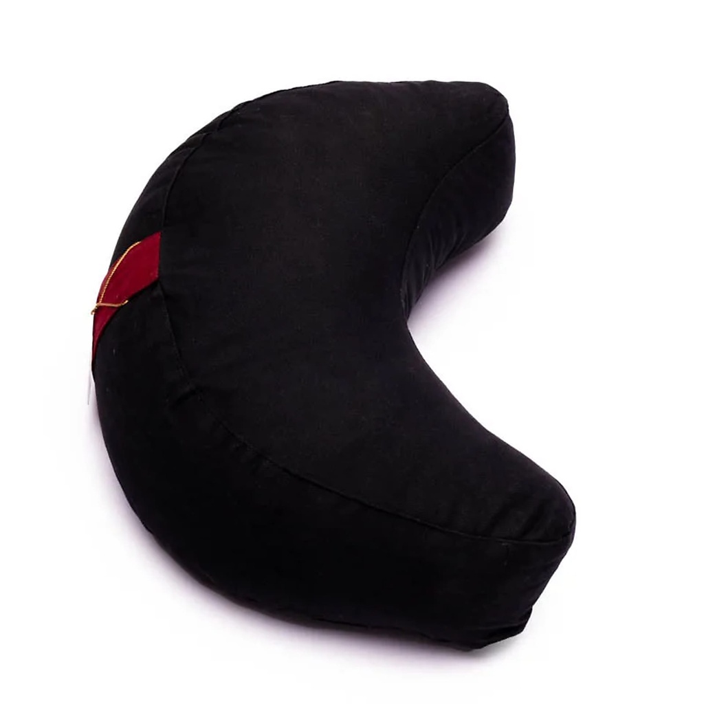 Coussin méditation 1/2 lune noir |	±1008 g; 33x13 cm