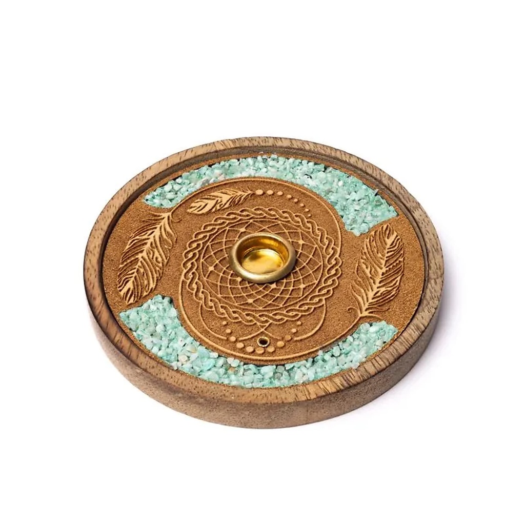 Brûle-encens bâtons et cônes attrape-rêves amazonite -- 10cm