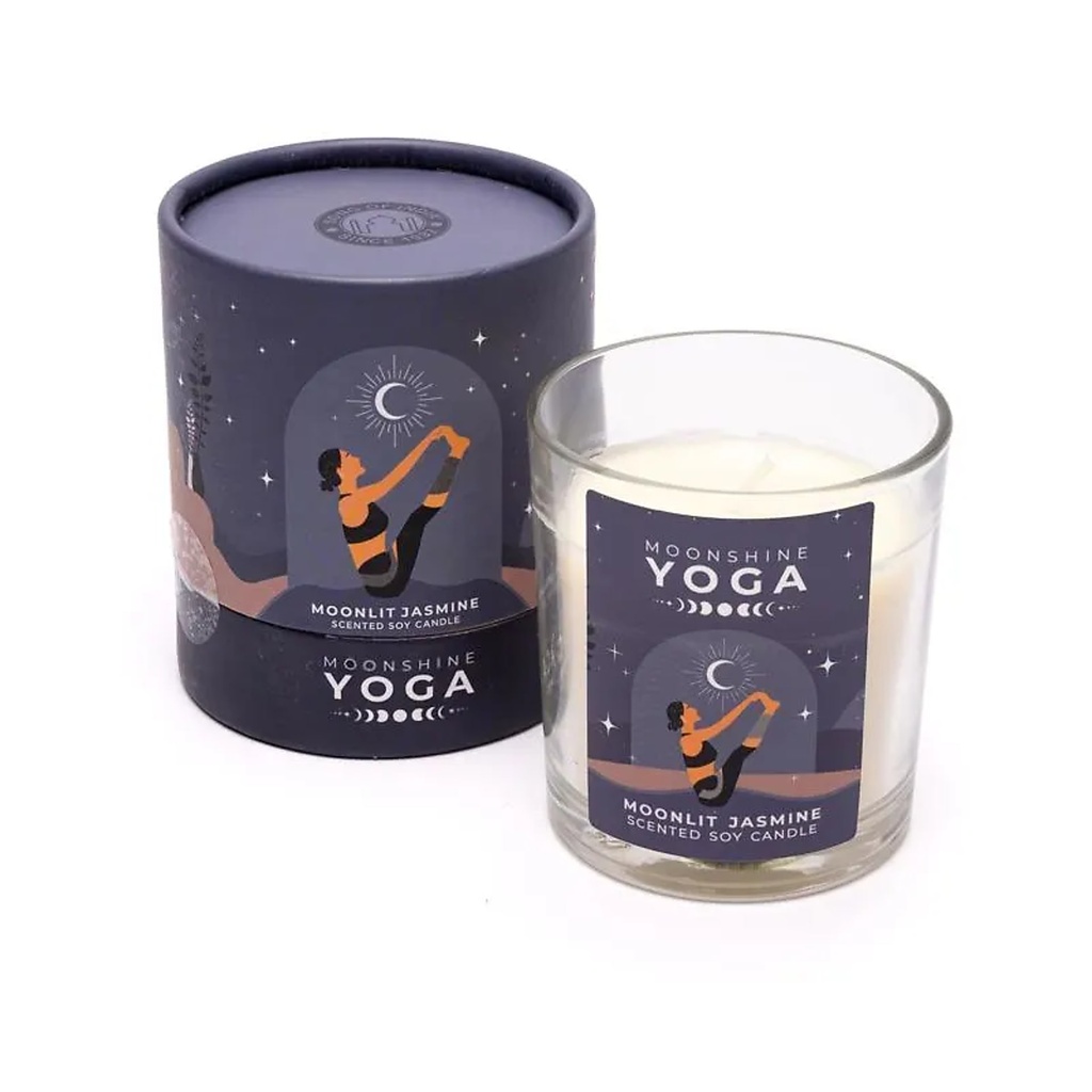 Bougie en cire de soja Moonshine Yoga Jasmin de Nuit -- 128g