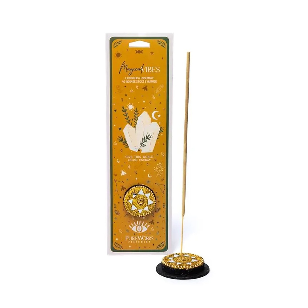 Encens Celestial Magic  Vibrations magiques + porte encens -- 40gr
