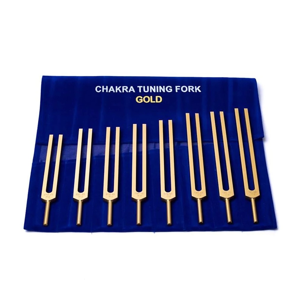 Diapasons Chakras dorés non pondérés -- 43x29cm