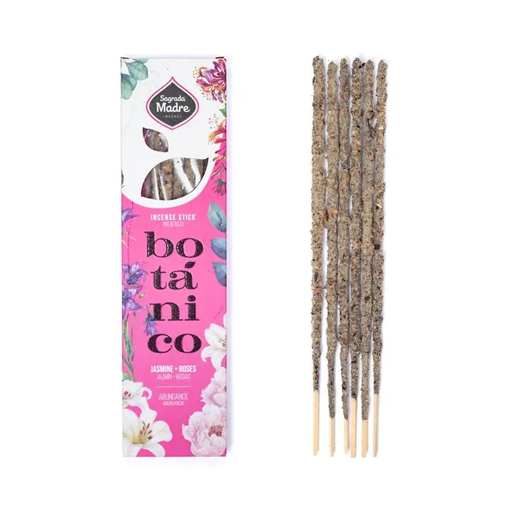 Sagrada Madre Encens botanique Jasmin & Rose -- ±20g