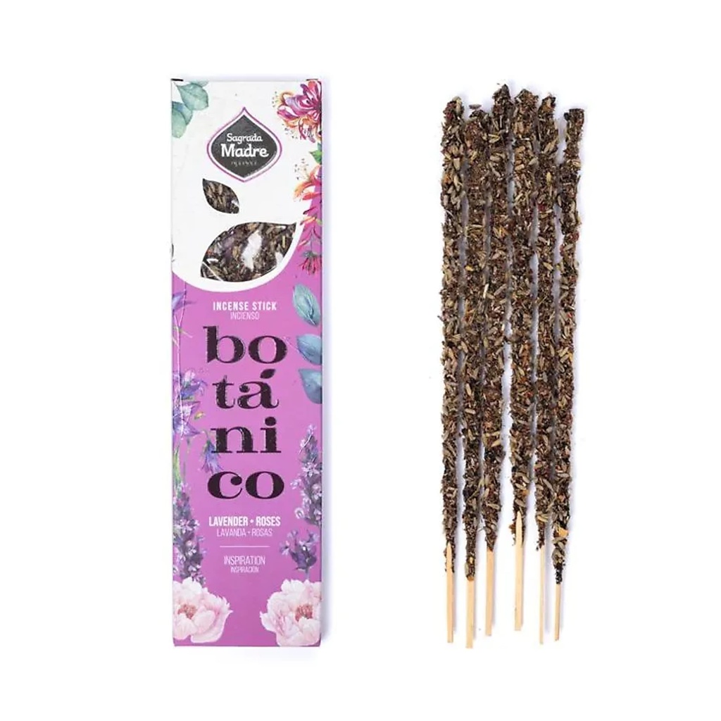 Sagrada Madre Encens botanique Lavande & Rose -- ±20g