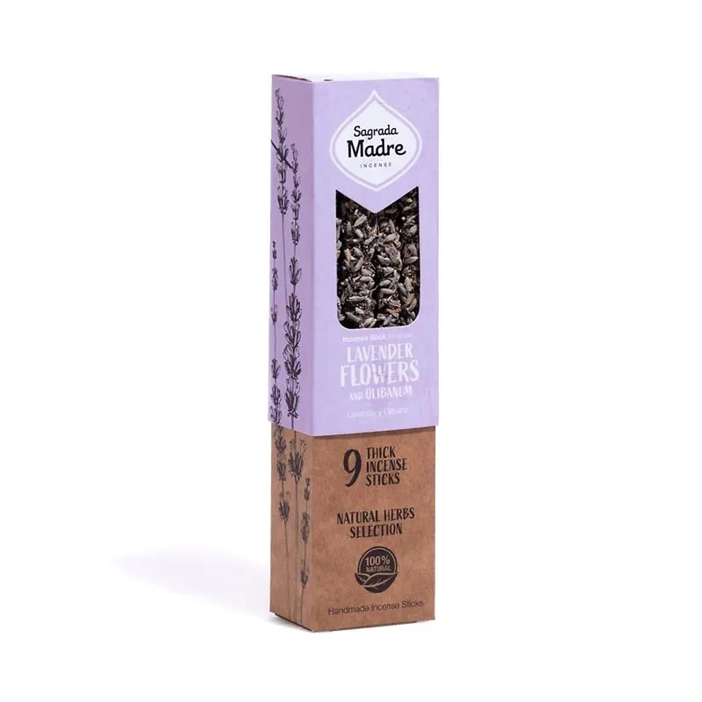 Sagrada Madre encens aux herbes Lavande & Oliban -- 38g