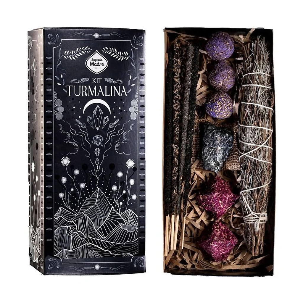 Sagrada Madre coffret d’encens Tourmaline -- 242g