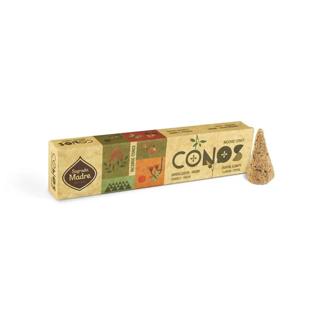 Sagrada Madre cônes d’encens Santal & Yagra -- 52g