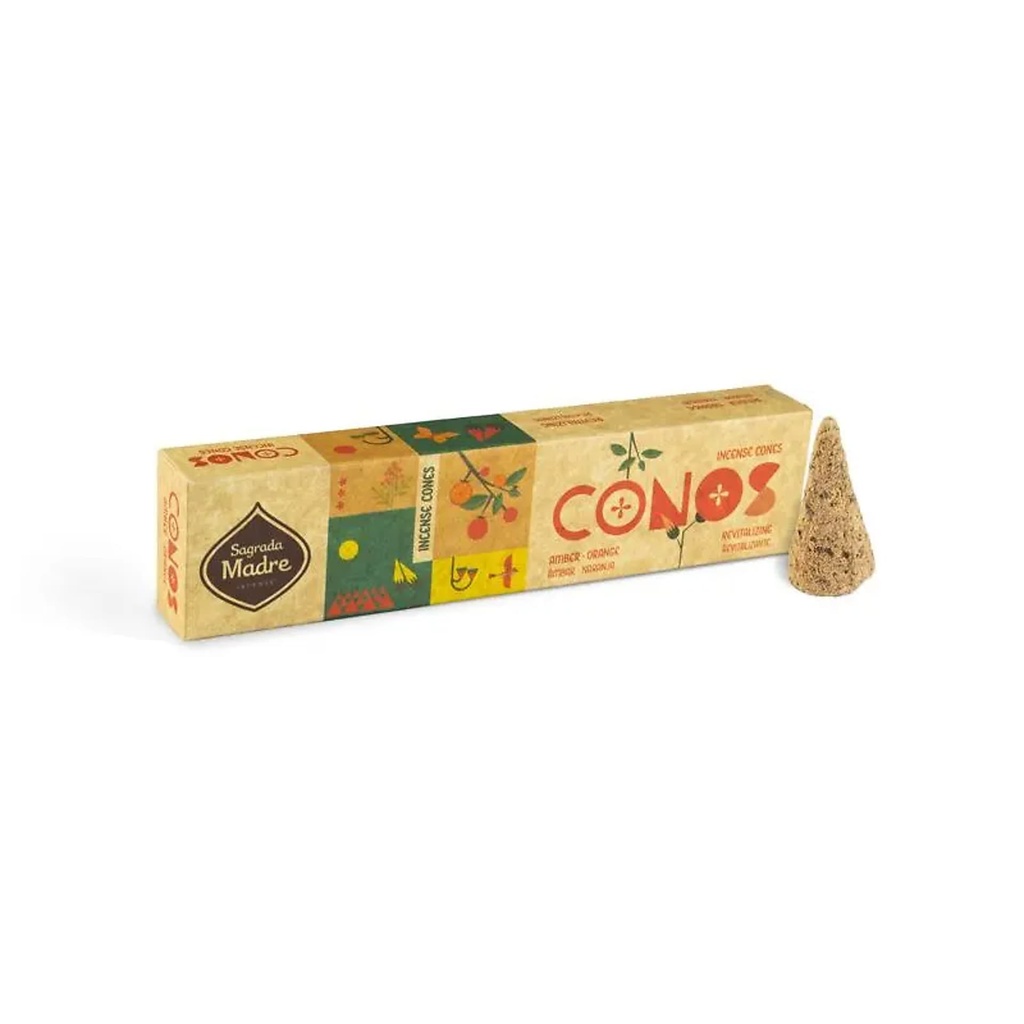 Sagrada Madre cônes d’encens Ambre & Orange -- 52g