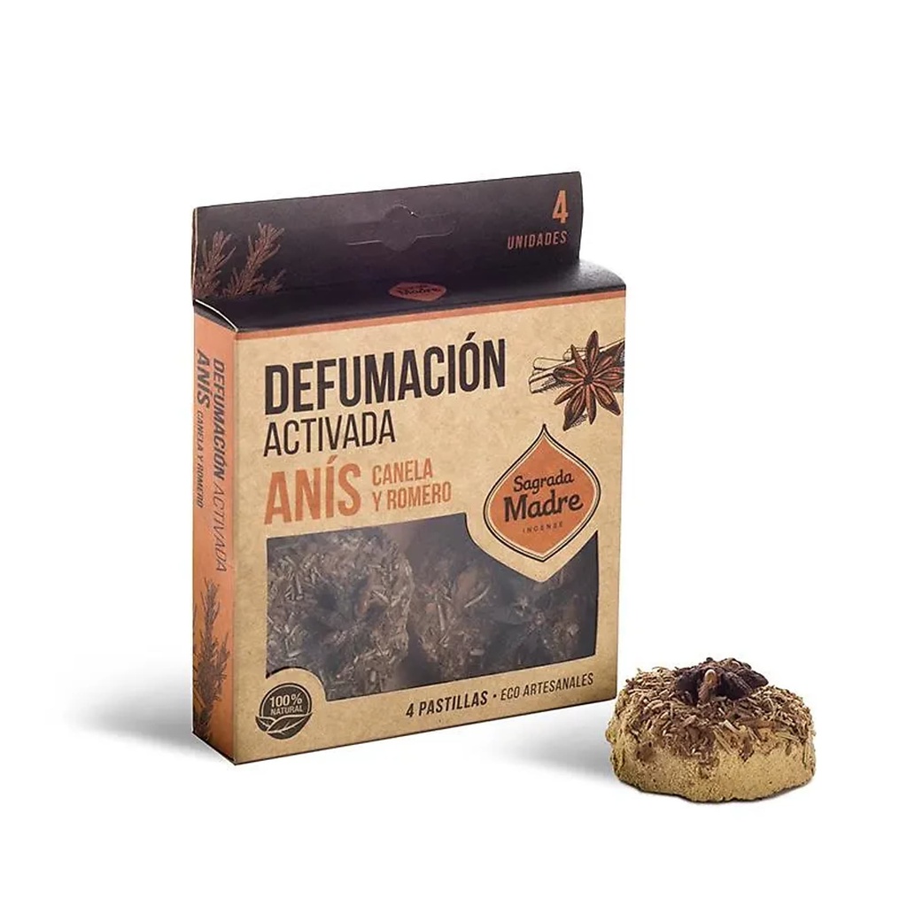 Sagrada Madre disques d'encens Anis, Cannelle & Romarin -- 56g	