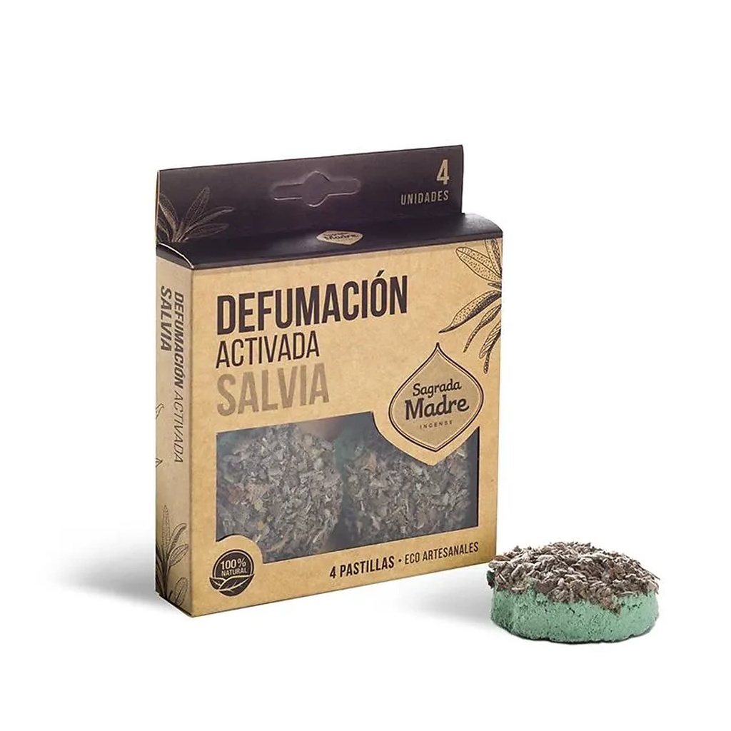Sagrada Madre disques d'encens Sauge Blanche -- 56g	