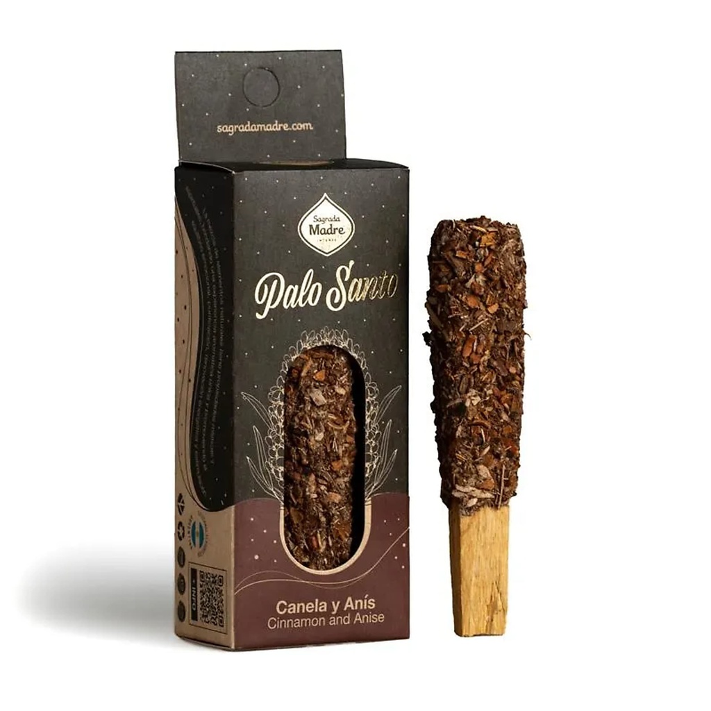 Sagrada Madre bâton de Palo Santo à la cannelle & à l’anis -- 20g	
