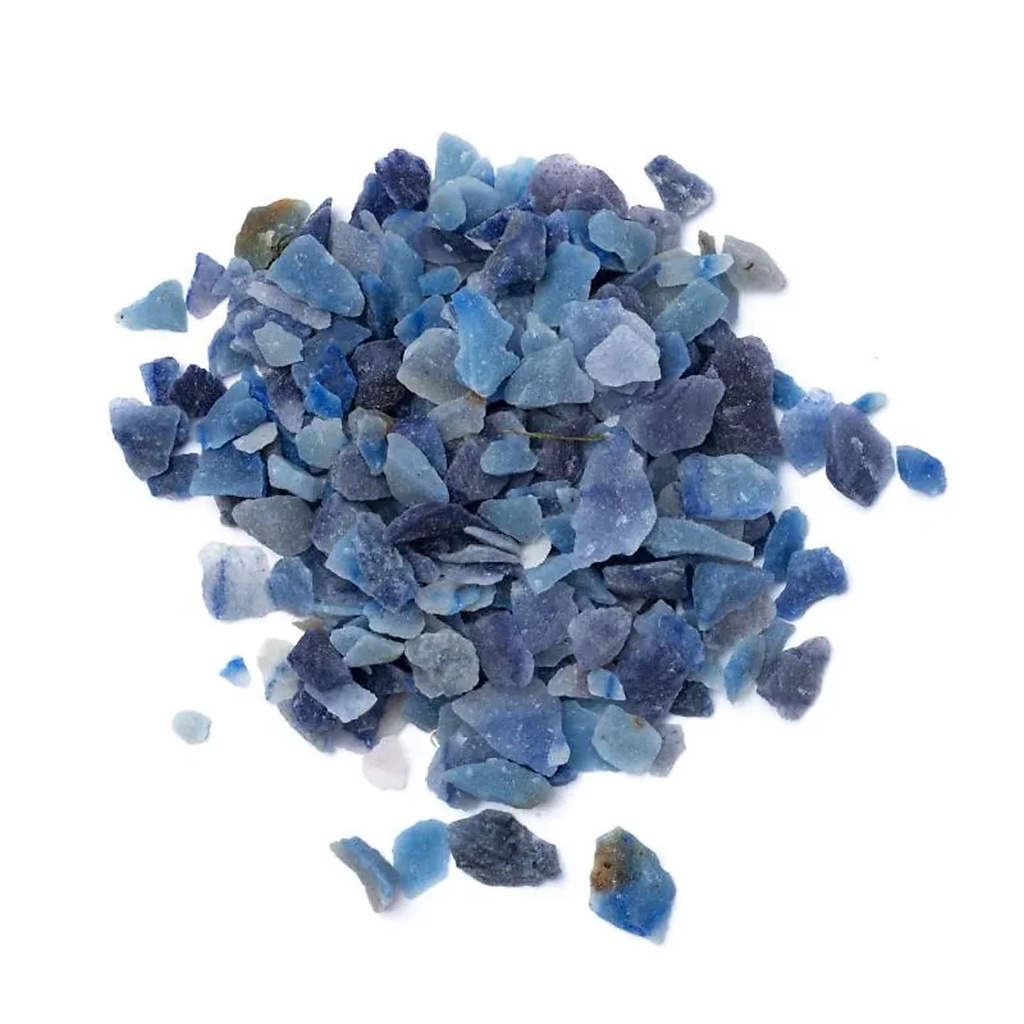 Chips Éclats de quartz bleu  -- ±0.5-1.5cm; ±700g