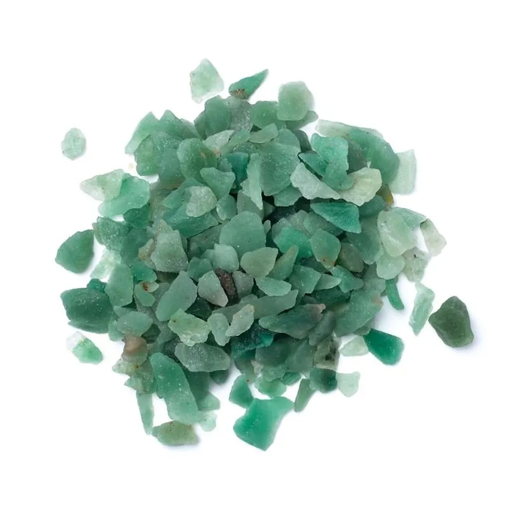 Chips Éclats de quartz vert  -- ±0.5-1.5cm; ±700g