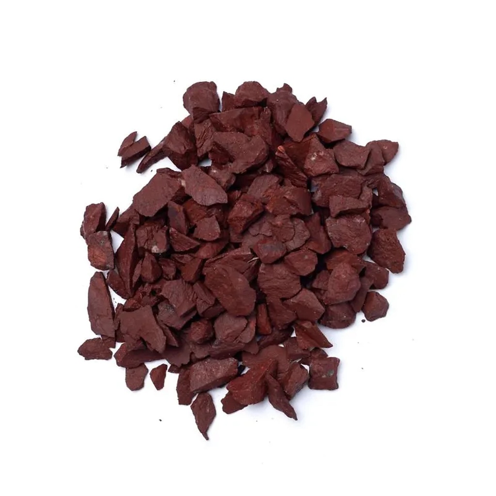 Chips Éclats de jaspe rouge  -- ±0.5-1.5cm; ±700g