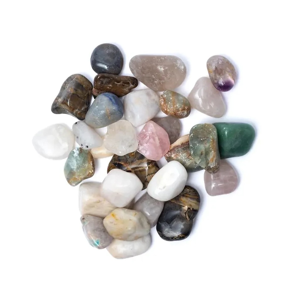 Pierres polies mixtes du Brésil de qualité B - ± 3-4 cm ; ±1000g